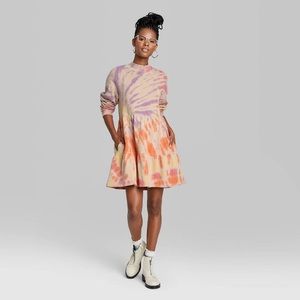 Wild Fable Womens Long Sleeve Sweatshirt Dress